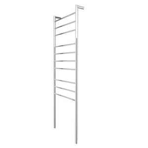 Goldair 10-Bar Round Tall Towel Rail - Stainless Steel